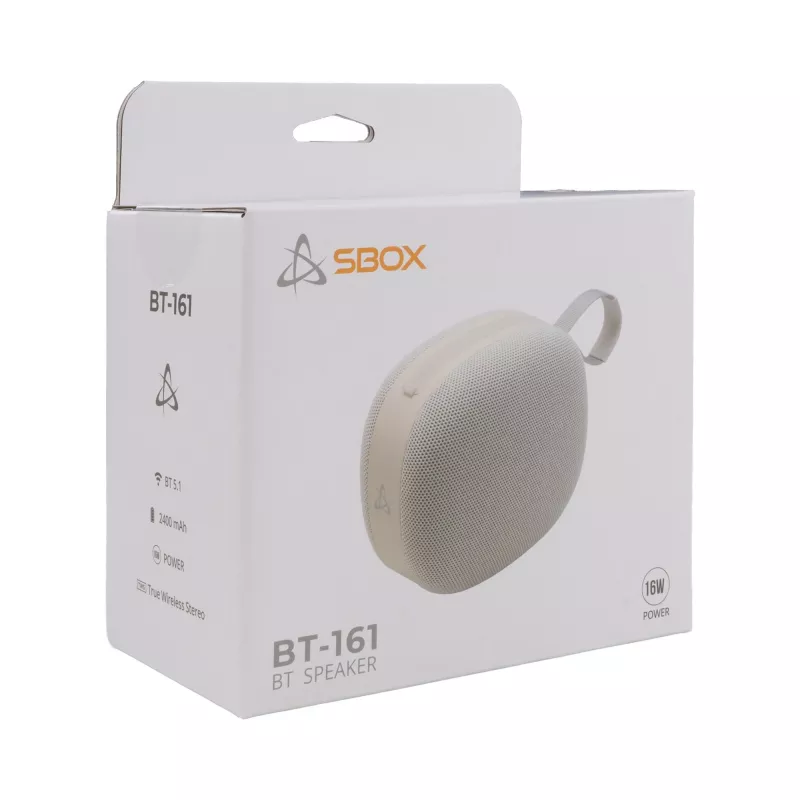 Sbox BT-161 White belaidis garsiakalbis