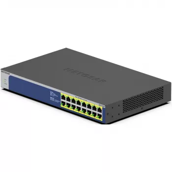 NETGEAR GS516PP nevaldomas Gigabit Ethernet (10/100/1000) maitinimas per Ethernet (PoE) mėlynas, pilkas
