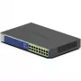 NETGEAR GS516PP nevaldomas Gigabit Ethernet (10/100/1000) maitinimas per Ethernet (PoE) mėlynas, pilkas