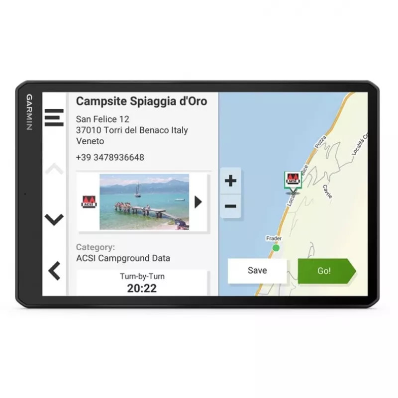 Garmin 1095 navigacijos sistema fiksuota 25,6 cm (10,1 colio) TFT lietimui jautrus ekranas 554 g Juoda (010-02749-10)