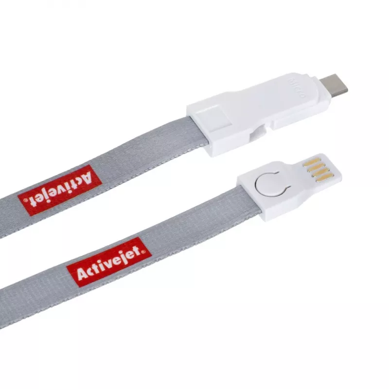 Activejet lanyard su įkrovimo laidu 3-in-1 telefono įkroviklis