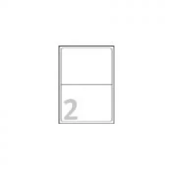 Avery adresų etiketės – baltos – 199,6 x 143,5 mm – 200 vnt. (100 lapų po 2) L7168-100