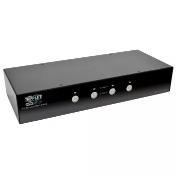 EATON TRIPPLITE 4 prievadų DisplayPort KVM jungiklis su garso kabeliais ir USB 3.0 SuperSpeed šakotuvu (B004-DPUA4-K)