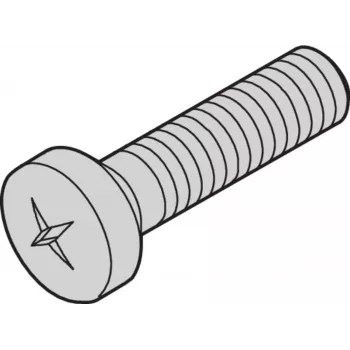SCHROFF SCREW POSIPAN M4X10MM (100 vnt.) – stovo priedas (21100513)