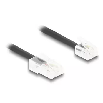Telefono laidas DeLOCK 88479 2 m juodas RJ-11 RJ-45