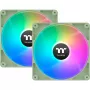 Aušinimo ventiliatorius THERMALTAKE CT120 120mm ARGB Sync šviesiai žalias, 2 vnt.