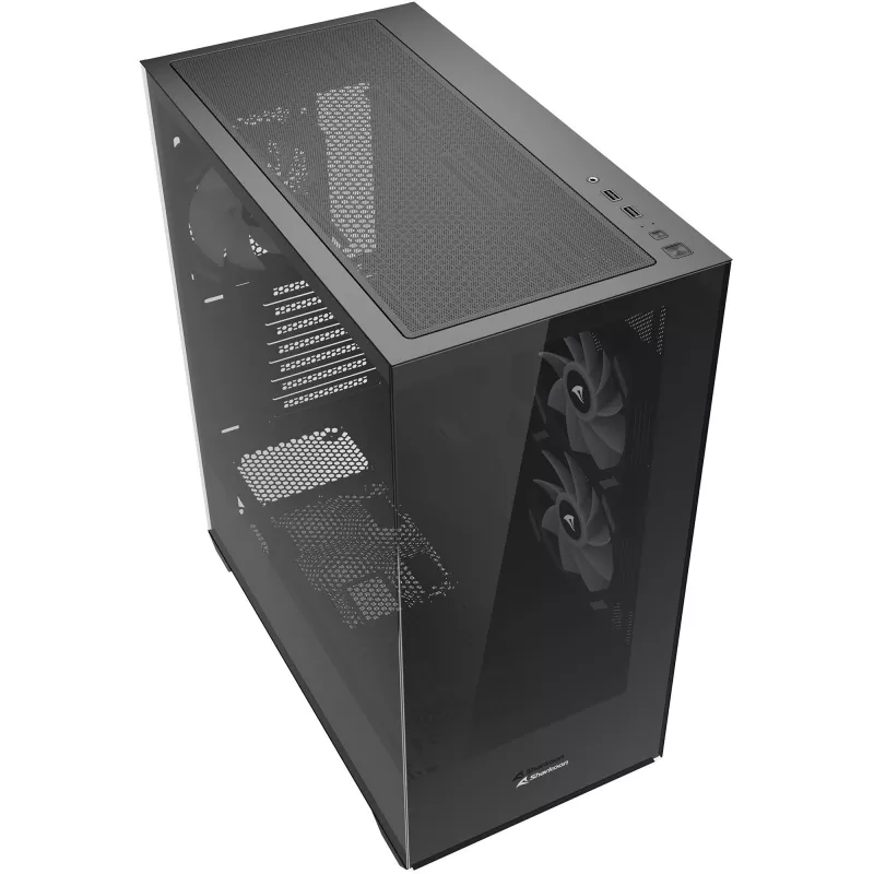 PC korpusas Sharkoon SK6 ARGB Tower ATX juodas