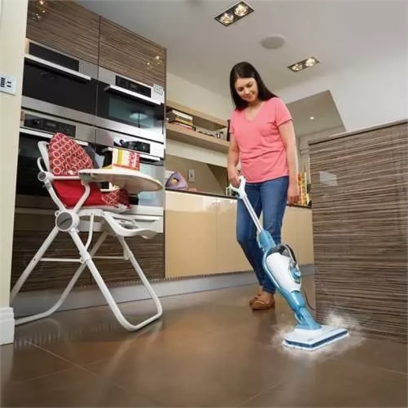 Garinis šluotvynis Black & Decker FSMH1351SM-QS — 1300 W, 0,5 l bakelis, 6 m laidas, 9-in-1 kietoms grindims
