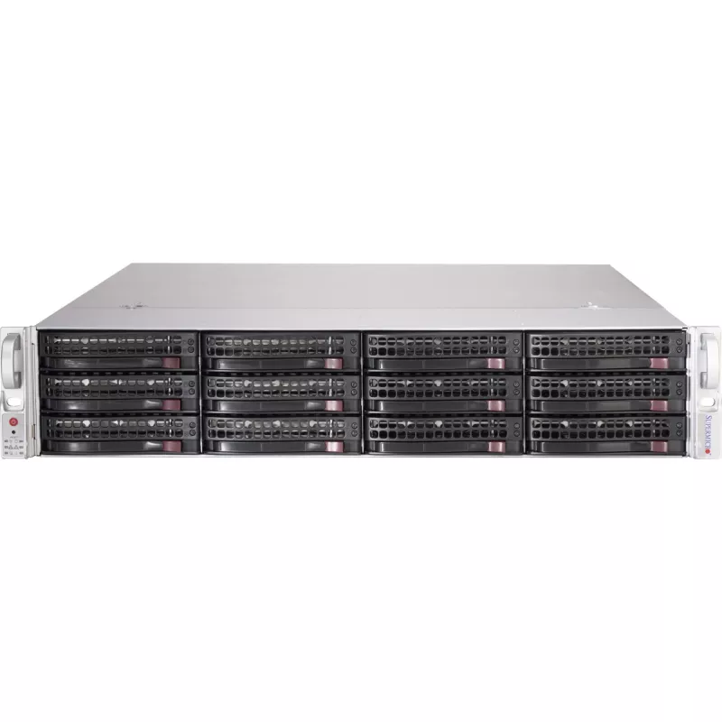 Super Micro Supermicro SC826 BE1C-R609JBOD kietųjų diskų masyvas 12 lizdų (SATA-600 SAS-3) stelažinis 2U (CSE-826BE1C-R609JBOD)