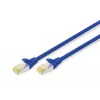DIGITUS CAT6A S-FTP jungiamasis kabelis LSZH AWG 26/7, 0,25 m, mėlynas