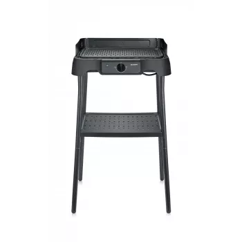 Stalinis elektrinis grilis SEVERIN PG 8596, 2000 W, stačiakampė grotelė, juodas, sukamas valdiklis