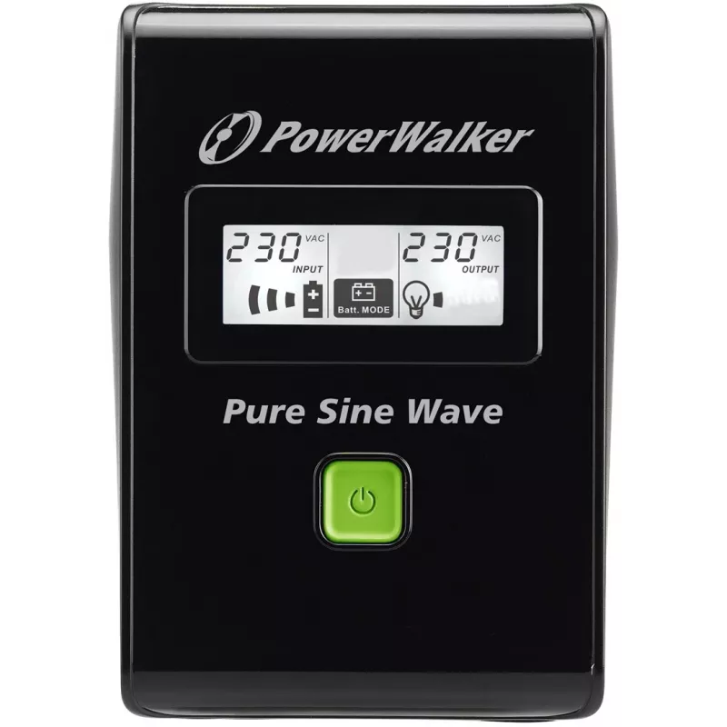 PowerWalker VI 600 SW FR nepertraukiamo maitinimo šaltinis (UPS) 600 VA 2 AC išėjimai, linijinis-interaktyvus