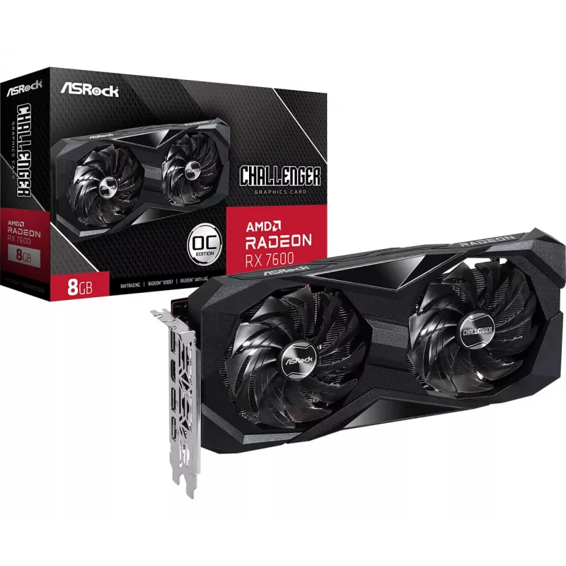 ASRock Radeon RX 7600 Challenger 8GB GDDR6 vaizdo plokštė