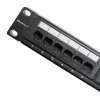 Patch panel RACK 24 portų, kat.6 UTP