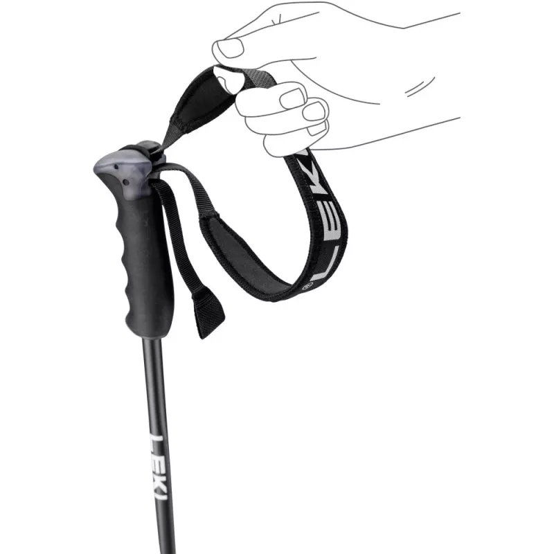 Slidinėjimo lazda LEKI Neolite AIRFOIL 135 cm Aliuminis Antracitas