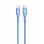 USB C - USB C kabelis 1 m, silikoninis, mėlynas