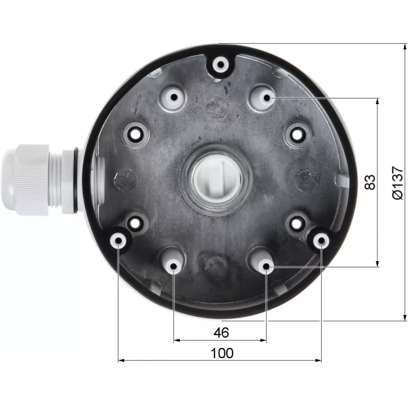 Hikvision DS-1280ZJ-DM21 universalus korpusas ir laikiklis