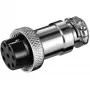 Mikrofonkupplung, 8Pin silber, 1 Stück