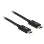 Thunderbolt kabelis DeLOCK 84845 1 m 20 Gbit/s Juodas