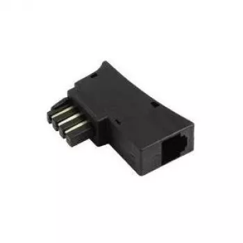Hama adapteris TAE N/F - US 6p6c, TAE-F kištukas į 6p6c lizdą, juodas