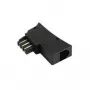 Hama adapteris TAE N/F - US 6p6c, TAE-F kištukas į 6p6c lizdą, juodas