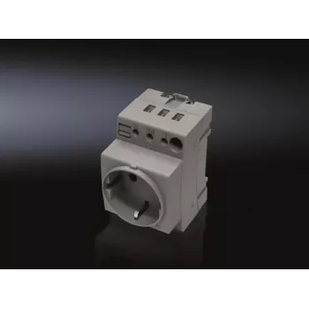 Kištukinis lizdas Rittal Schuko CEE 7/4 250V 16A pilkas