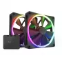 Ventiliatorių rinkinys NZXT F140 RGB TWIN 14 cm juodas 500-1800 RPM Fluid Dynamic Bearing