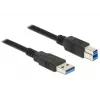 USB laidas DeLOCK 85066 USB 3.2 Gen 1 1m USB A USB B juodas