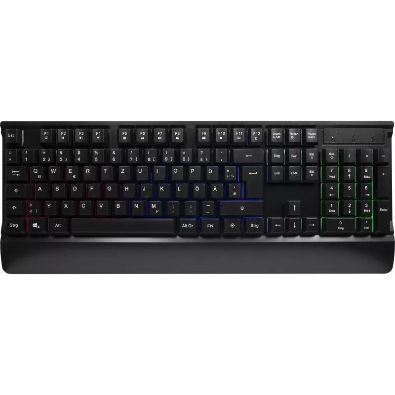 Žaidimų klaviatūros ir pelės rinkinys INTER-TECH KC-3000 RGB apšvietimas, USB jungtis