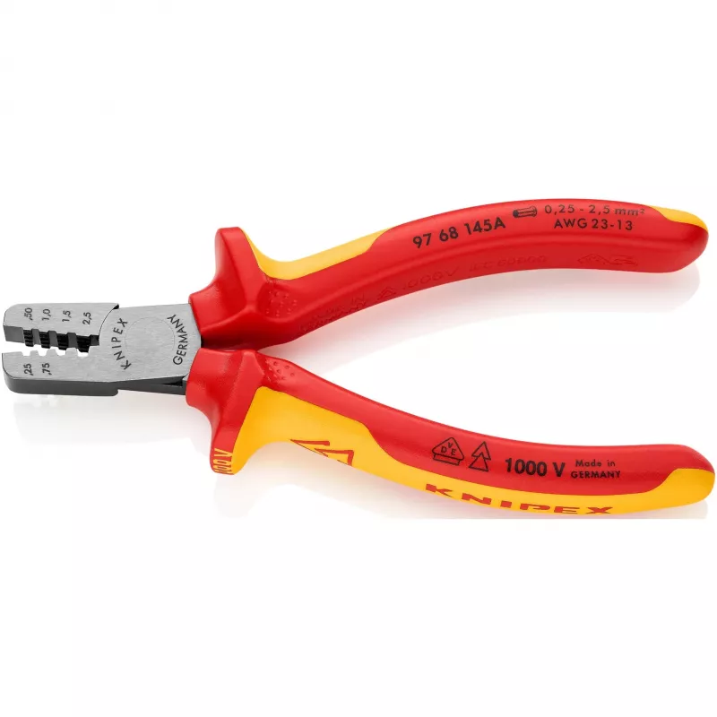 Kombinuotas kabelių užspaudimo įrankis Knipex 97 68 145 A