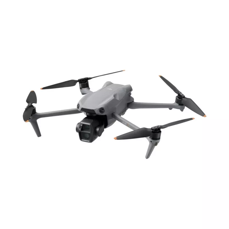 Kvadrakopteris DJI Air 3s RC-N3 – 50 MP kamera, 4K (3840×2160), 4 rotoriai, maks. greitis 27 m/s, nuotolis 32000 m, 4276 mAh baterija, pilka