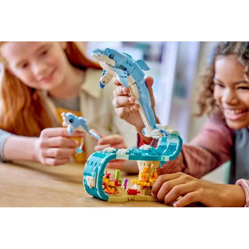 LEGO CREATOR 3 IN 1 31385 Jūrų gyvūnai: Gražūs delfinai