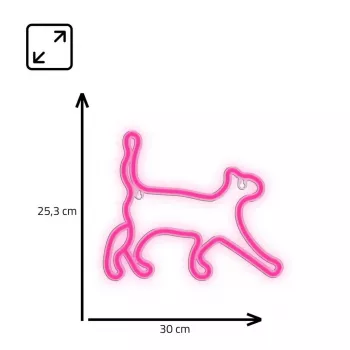 Dekoratyvinė neoninė LED lemputė MANTA SNL70PK Style Neon Lights CAT 2 Rožinė