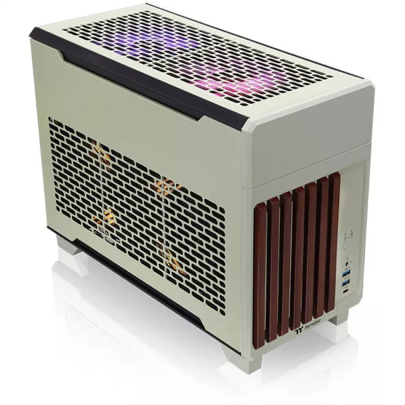 Mini korpusas THERMALTAKE TR100 WS Matcha Green, kompaktiškas dizainas, mini-ITX/microATX palaikymas