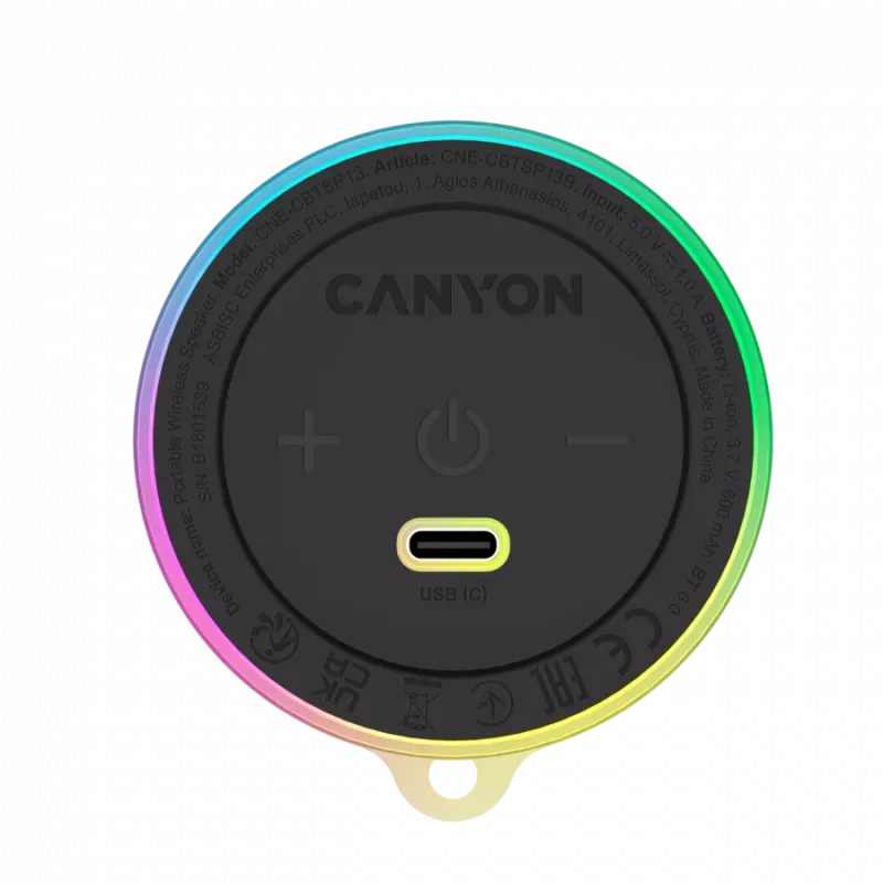 CANYON OnMove 13 belaidis magnetinis garsiakalbis 5W juodas