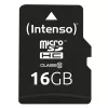 INTENSO atminties kortelė Micro SDHC 16GB Class 10 su adapteriu 3413470