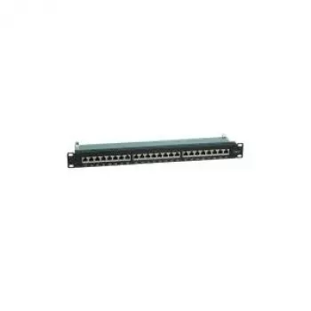Patch Panel VALUE Kat.6 19 colių 24 prievadų ekranuotas juodas