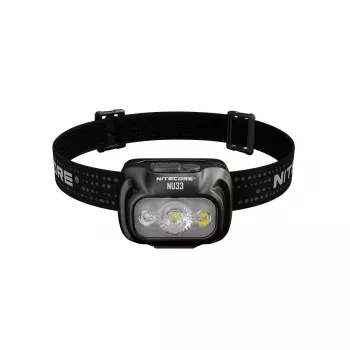 Kaktos žibintuvėlis Nitecore NU33, juodas, 3 LED, 700 lm, aliuminis, USB įkraunamas, IP66