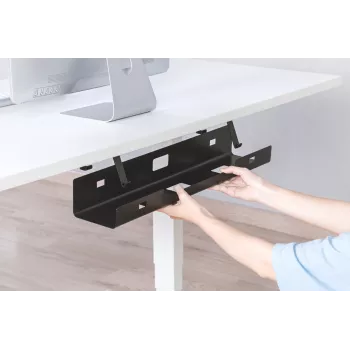Digitus DA-90450 Kabelių valdymo dėžė 600x135x108mm Juoda Plieninė 1
