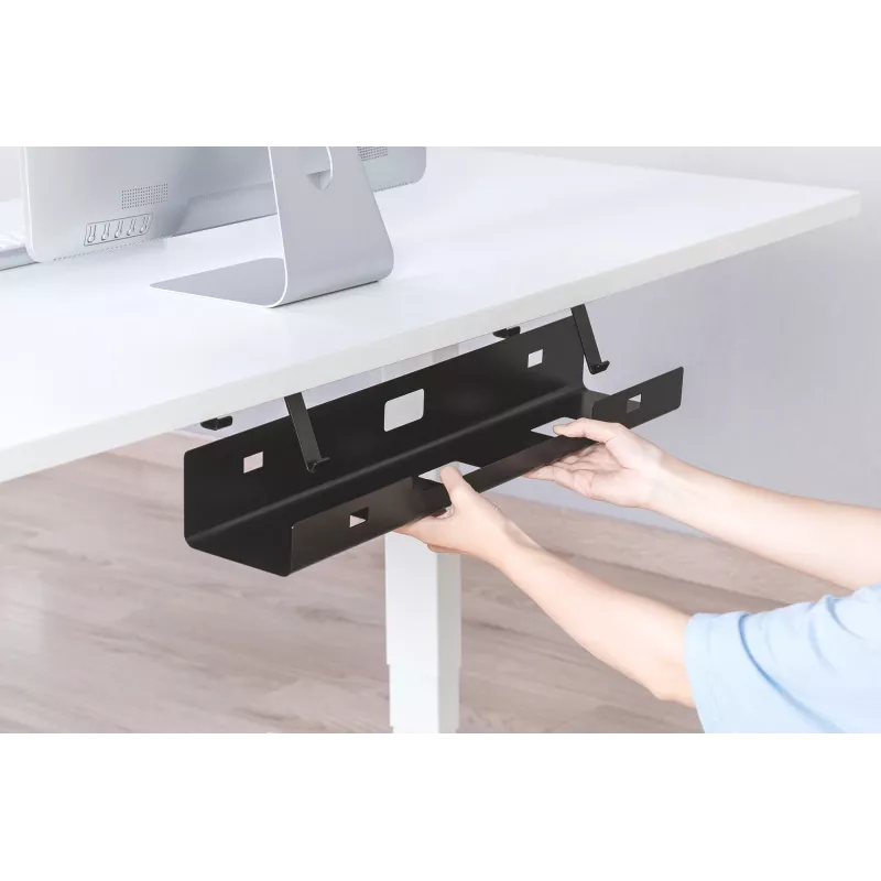 Digitus DA-90450 Kabelių valdymo dėžė 600x135x108mm Juoda Plieninė 1
