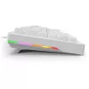 Klaviatūra Sharkoon SGK25 75% QWERTZ USB laidinė RGB LED balta