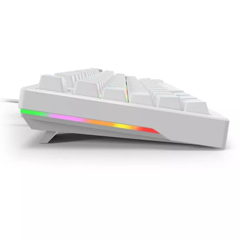 Klaviatūra Sharkoon SGK25 75% QWERTZ USB laidinė RGB LED balta
