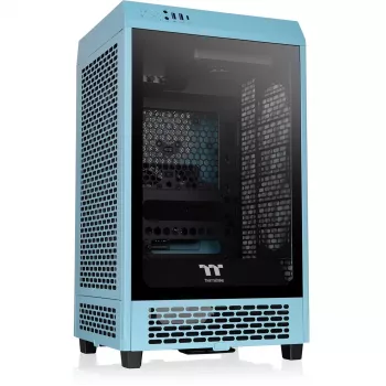 Thermaltake The Tower 200 turquoise kompiuterio korpusas su grūdintu stiklu