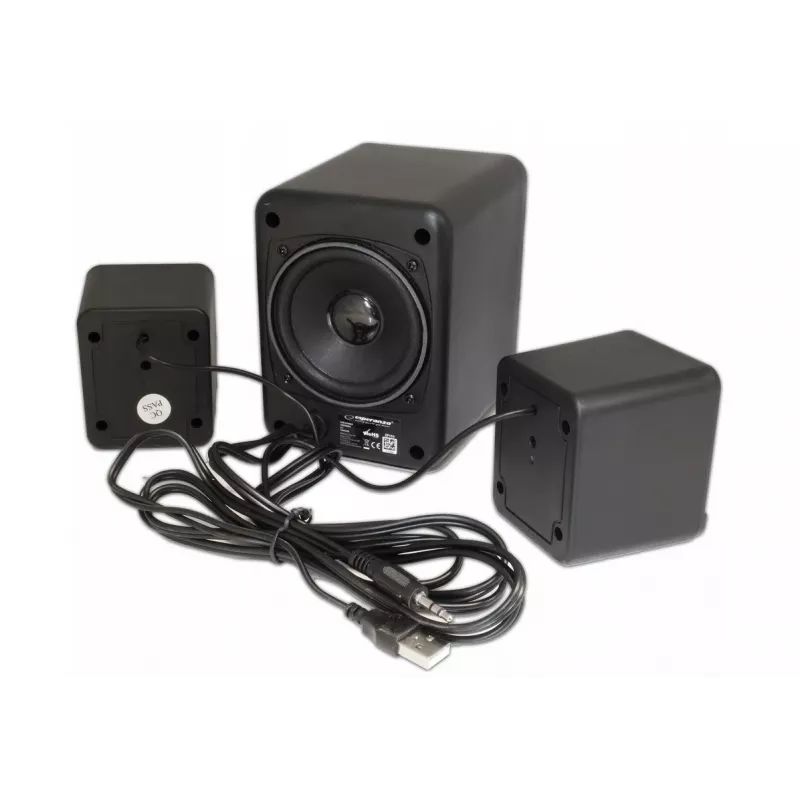 Esperanza EP153 USB 2.1 garsiakalbių rinkinys 6 W juodos spalvos