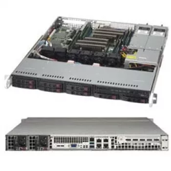 Super Micro Supermicro SC113M FAC2-R804CB – 1U stovo korpusas – ATX – SATA/SAS – karštas keitimas – 800 W – juodas (CSE-113MFAC2-R804CB)