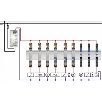 Phoenix Contact Terminis grandinės pertraukiklis 250 V/AC 10 A TCP 10A 20 vnt. (0712314)