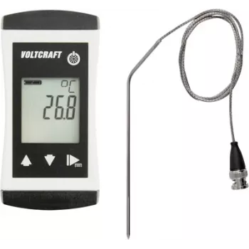 VOLTCRAFT PTM 100 + TPT-209 temperatūros matavimo prietaisas -200 – 450 °C, zondas Pt1000, IP65
