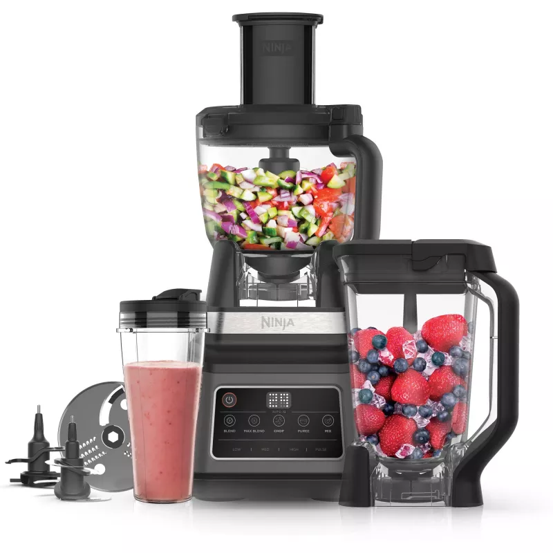 SharkNinja Ninja BN800 - 3-in-1 virtuvės sistema - 1,8 L - Juoda - Sidabrinė