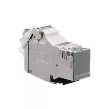 RJ-45 kištukinis lizdas Rutenbeck UM-Cat.6A pilka