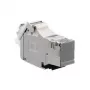RJ-45 kištukinis lizdas Rutenbeck UM-Cat.6A pilka
